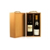 Пенал деревянный для вина на две бутылки L 34 см w 20,5 см h 10 см. бук