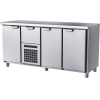 Стол холодильный, GN1/1, L1.66м, без борта, 3 двери глухие+1 ящик, ножки, +2/+12С, нерж.сталь, агрегат центр.