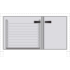Шкаф нейтральный для стенда NSR072 ALPHATECH KAN102